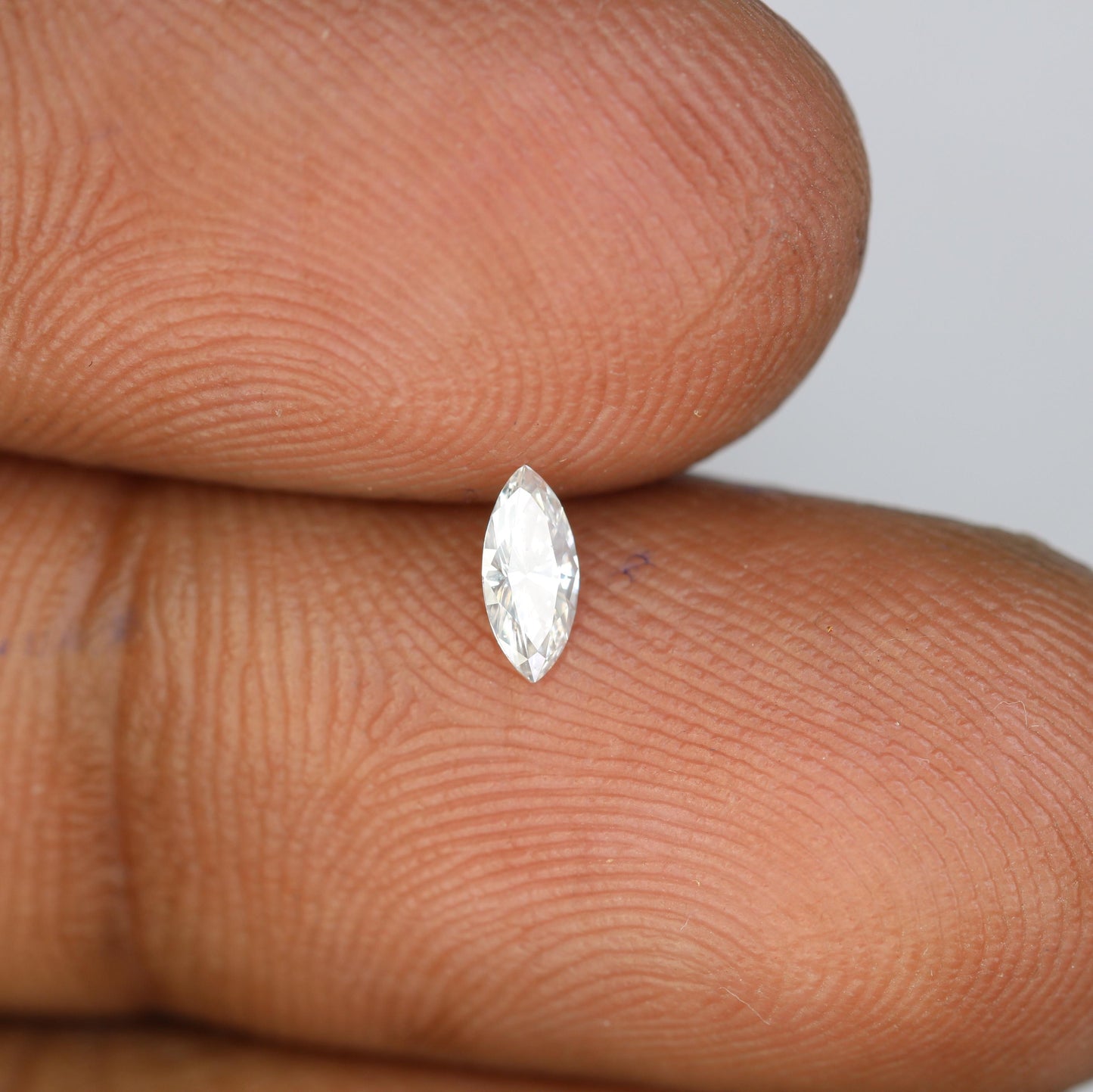0.16 CT Stunning Marquise Shape Salt and Pepper Diamond - Unique Loose Gemstone for Custom Rings