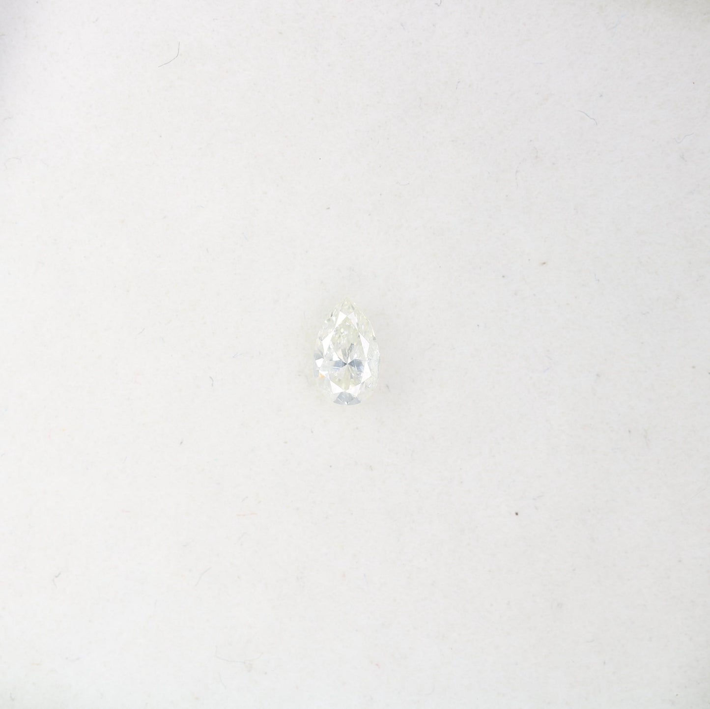 0.19 CT White Pear Shape Salt and Pepper Diamond - Natural Loose Gemstone Ideal for Unique Engagement Rings and Jewelry Creations.