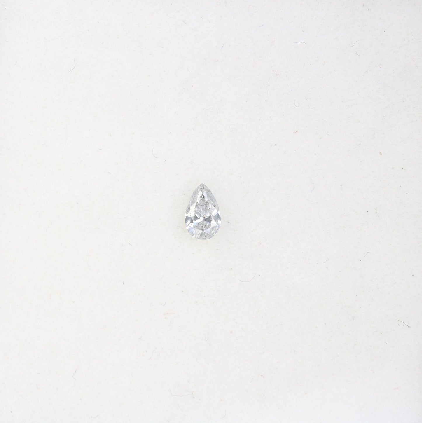 0.14 CT Pear Shape Salt and Pepper Diamond - Natural White Loose Gemstone Ideal for Engagement Rings and Artisan Jewelry Design.