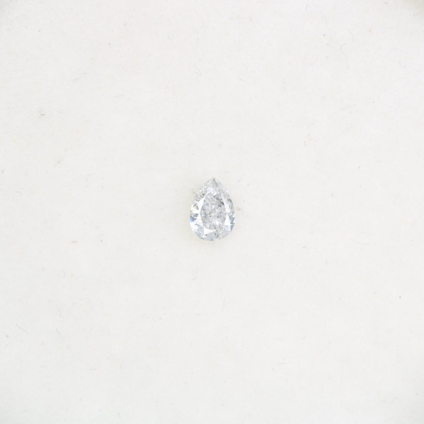 0.16 CT Natural Loose Pear Shape Diamond Salt And Pepper Pear Cut Diamond Natural Black Grey Diamond Pear Rose Cut Diamond