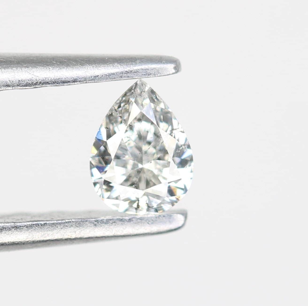 0.16 CT Premium Quality Marquise Shape Salt and Pepper Natural Diamond - Exquisite Rose Cut Gemstone