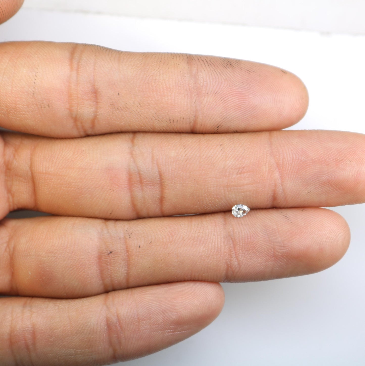 0.16 CT Premium Quality Marquise Shape Salt and Pepper Natural Diamond - Exquisite Rose Cut Gemstone