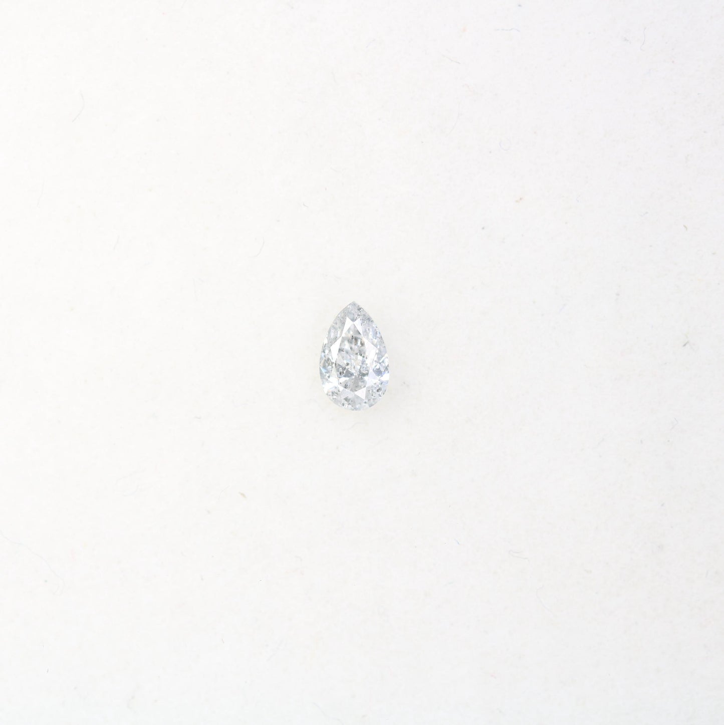0.16 Carat Premium Quality Pear Shape Salt and Pepper Natural Diamond - Stunning Rose Cut Gemstone
