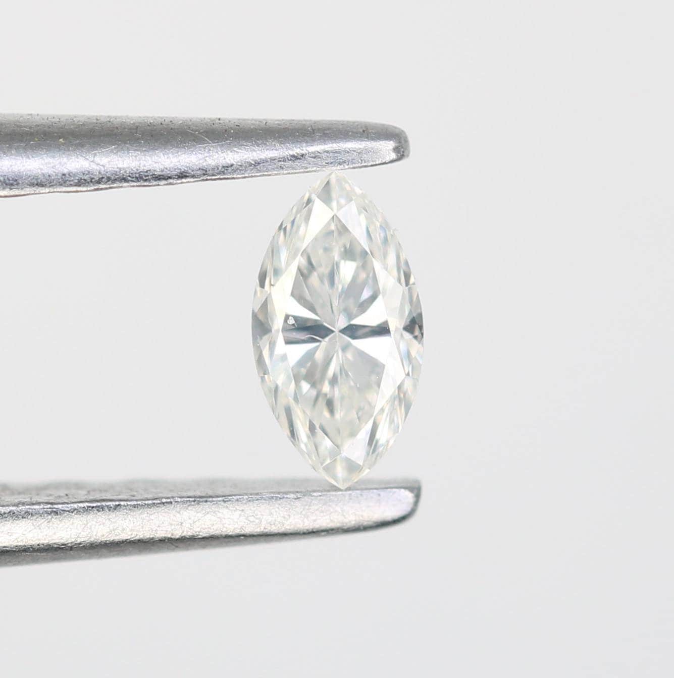 0.12 CT Salt and Pepper Marquise Cut Diamond, Natural Loose Fancy Rose Cut Marquise Diamond For Engagement Ring, Gift For Her