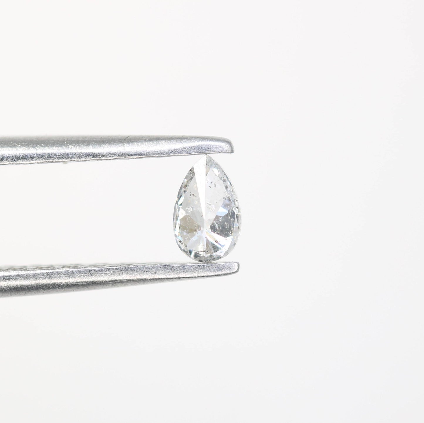 0.16 Carat Premium Quality Pear Shape Salt and Pepper Natural Diamond - Stunning Rose Cut Gemstone