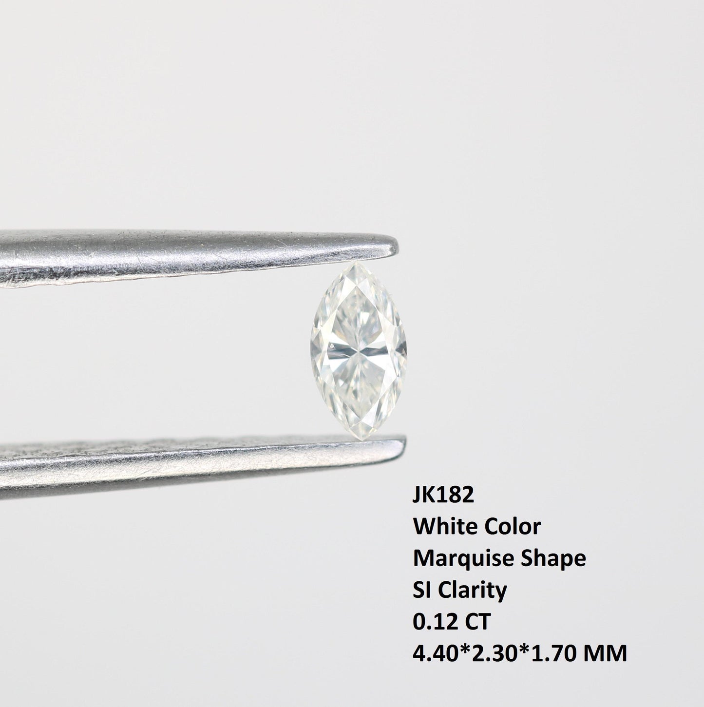 0.12 CT Salt and Pepper Marquise Cut Diamond, Natural Loose Fancy Rose Cut Marquise Diamond For Engagement Ring, Gift For Her