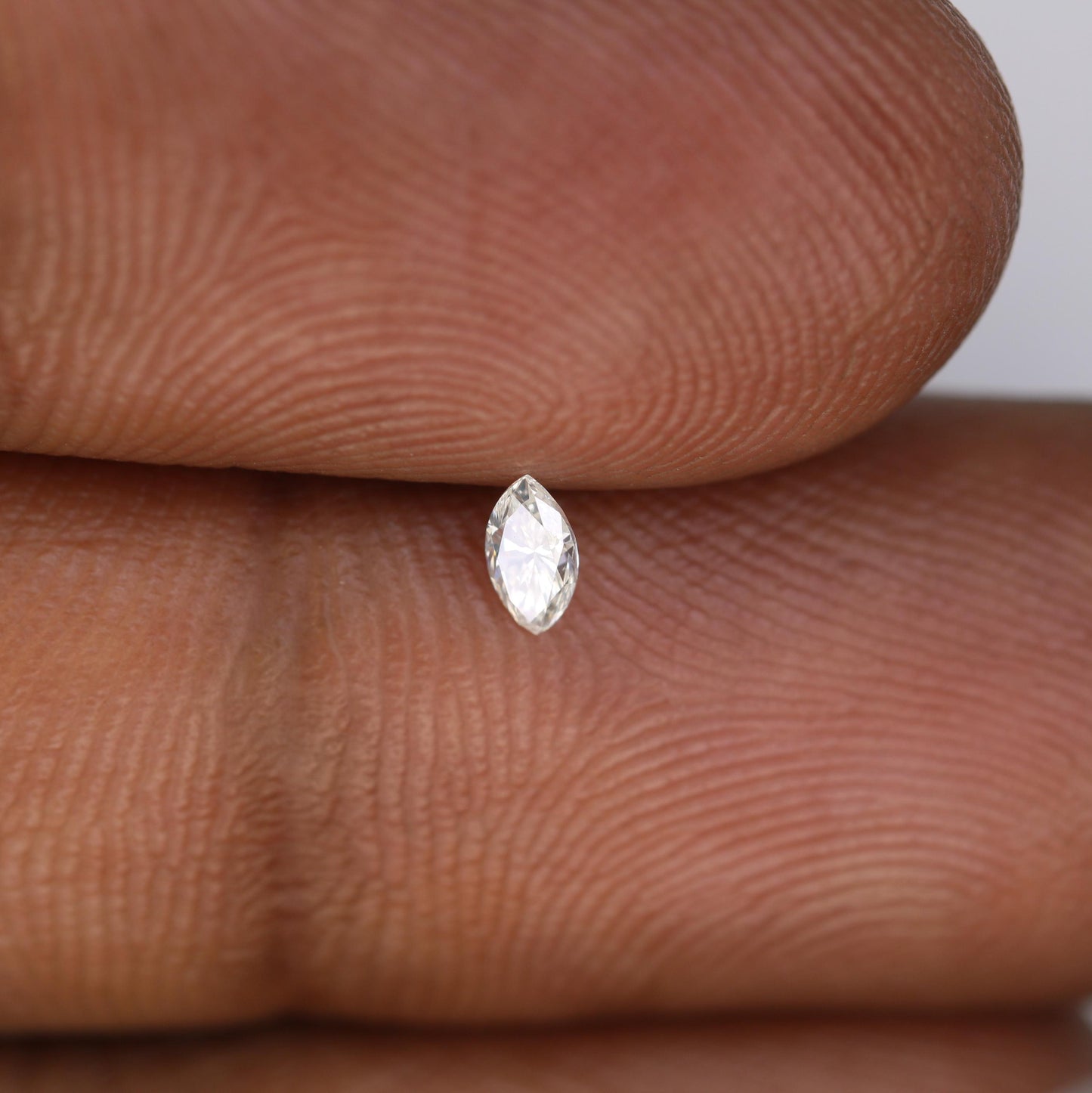 0.12 CT Salt and Pepper Marquise Cut Diamond, Natural Loose Fancy Rose Cut Marquise Diamond For Engagement Ring, Gift For Her