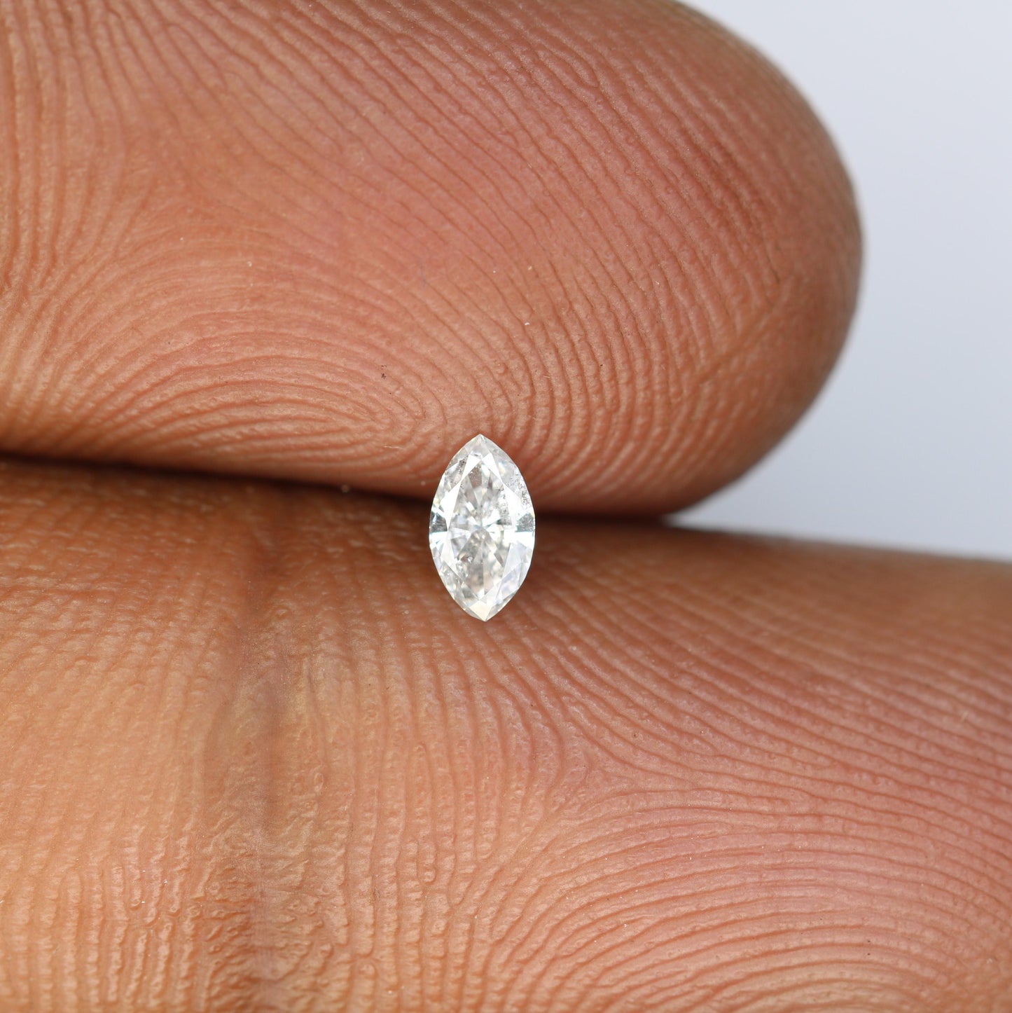 0.14 CT Natural Loose Marquise Shape Diamond Salt And Pepper Marquise Rose Cut Diamond Black Grey Color Marquise Cut Diamond