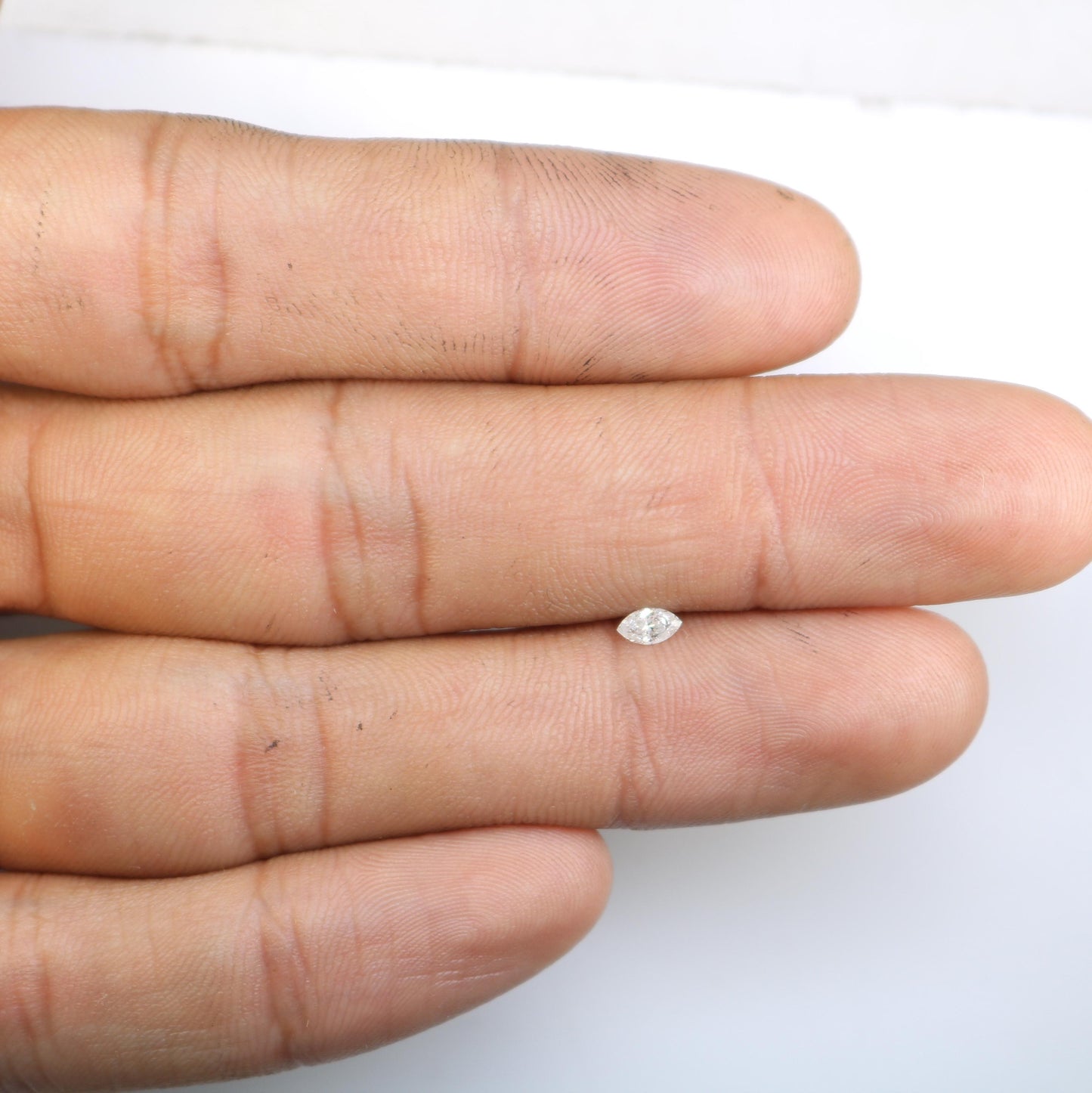 0.17 Natural Loose Marquise Shape Diamond Salt And Pepper Marquise Rose Cut Diamond White Color Marquise Cut Diamond