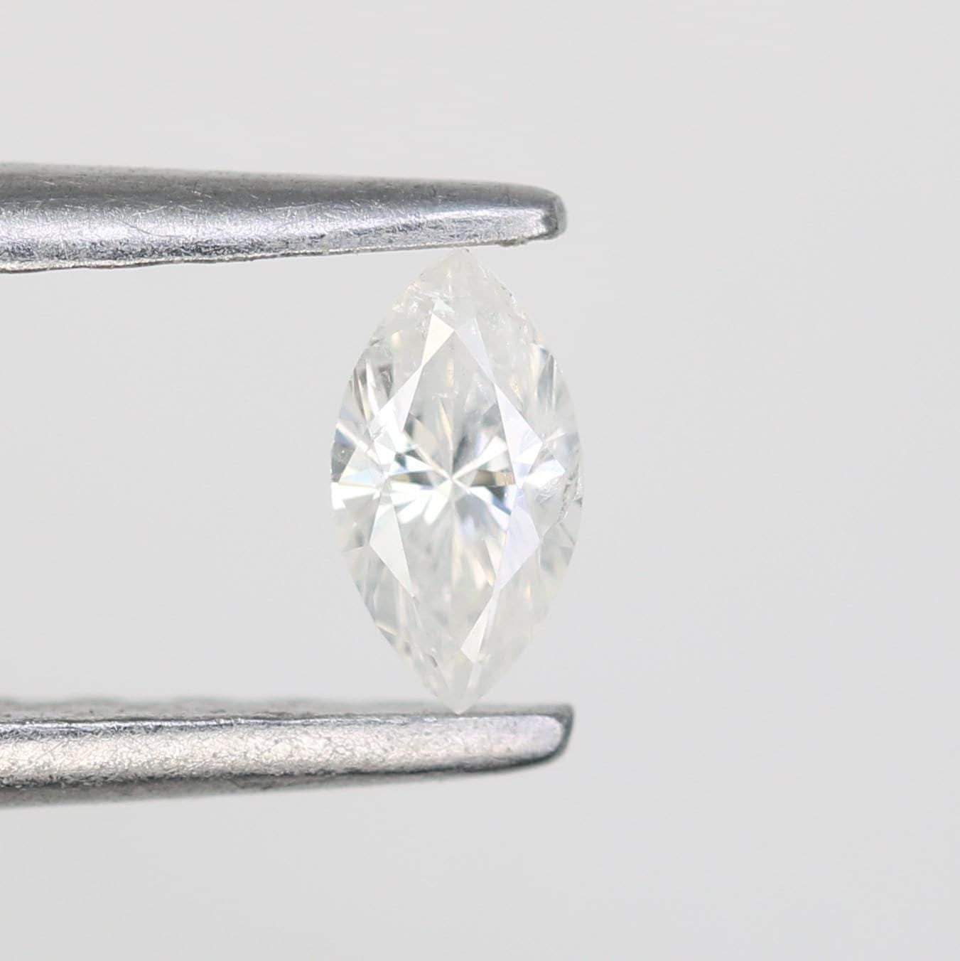 0.14 CT Marquise Shape natural loose diamond, salt and pepper diamond Rose-cut marquise natural diamond for Gift