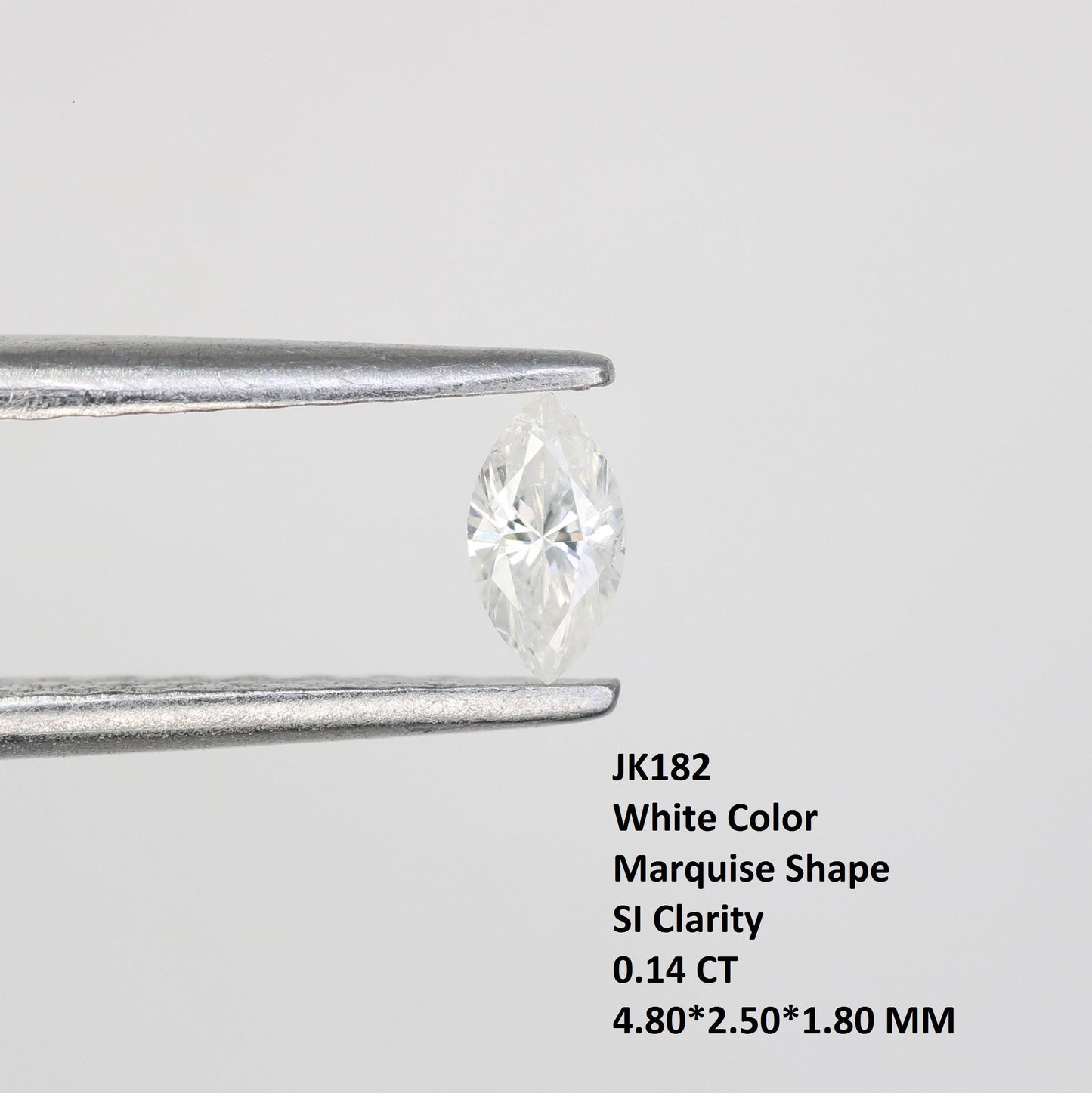 0.14 CT Marquise Shape natural loose diamond, salt and pepper diamond Rose-cut marquise natural diamond for Gift