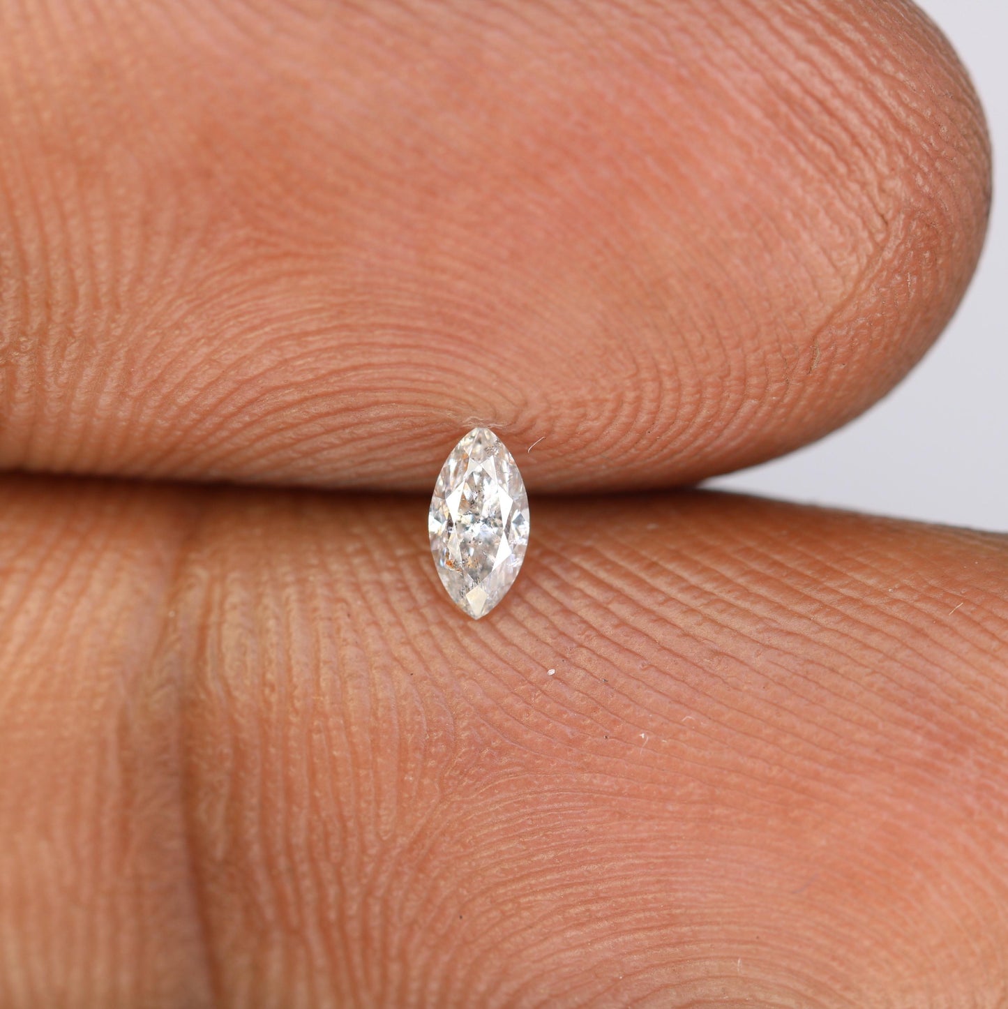 0.17 CT Natural Loose Marquise Shape Diamond Salt And Pepper Marquise White Grey Color Marquise Cut Diamond
