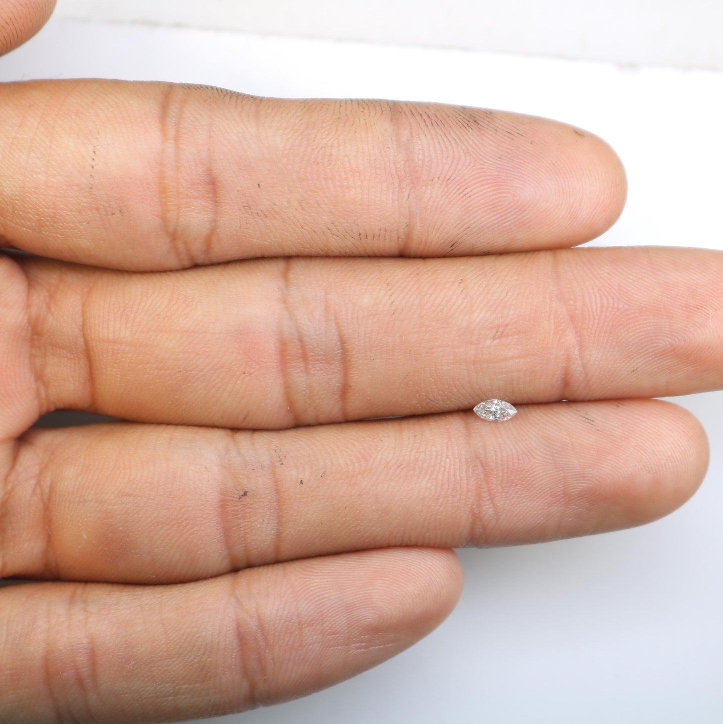0.17 CT Natural Loose Marquise Shape Diamond Salt And Pepper Marquise White Grey Color Marquise Cut Diamond