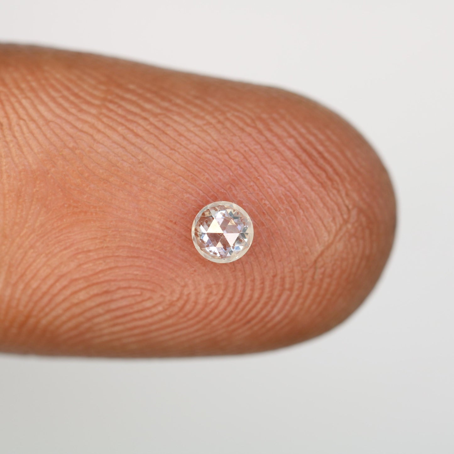 0.17 CT Natural Loose Round Rose Cut Diamond Salt And Pepper Round Shape Diamond Natural Loose Diamond Round Rose Cut Diamond