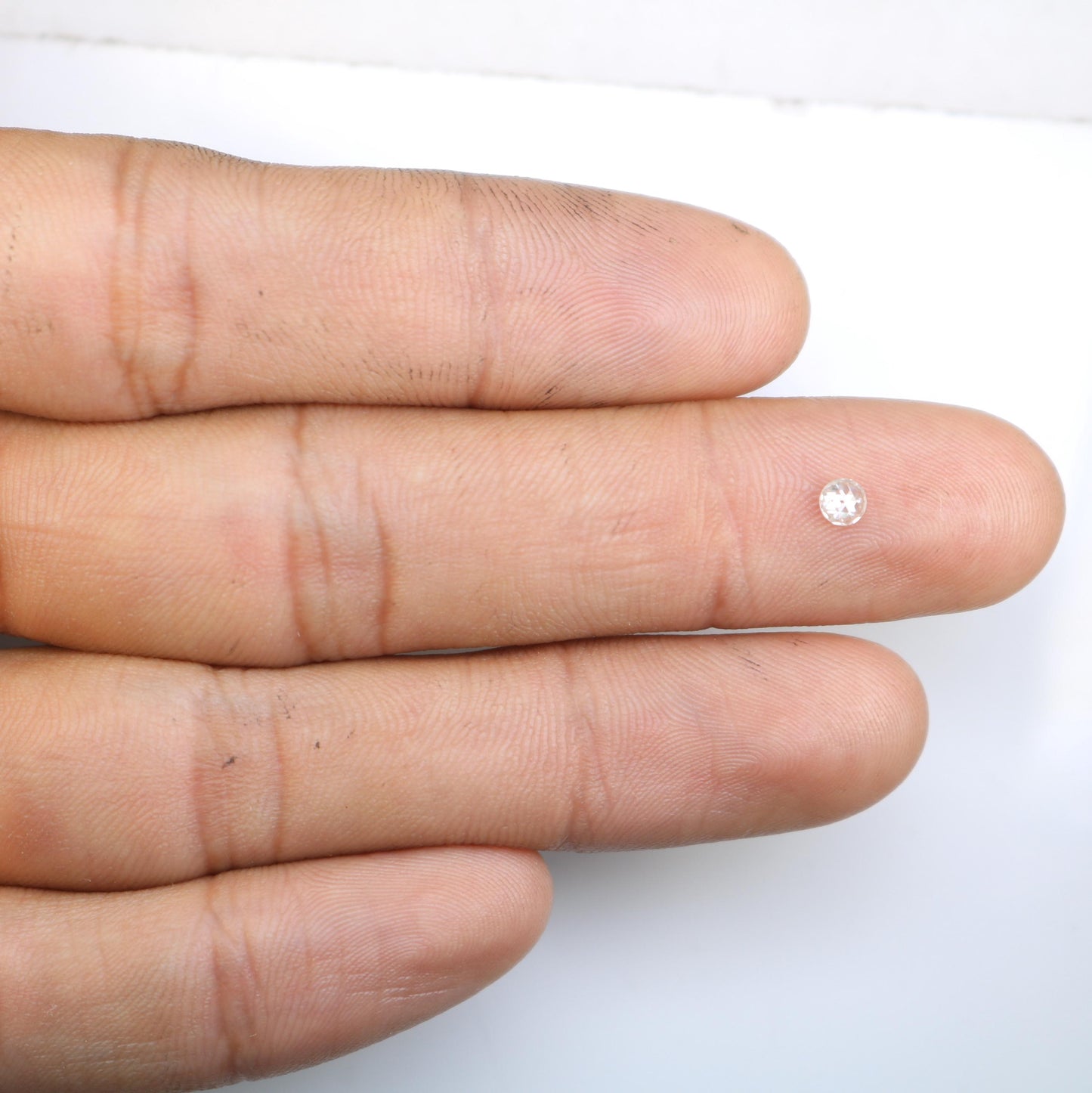 0.17 CT Natural Loose Round Rose Cut Diamond Salt And Pepper Round Shape Diamond Natural Loose Diamond Round Rose Cut Diamond