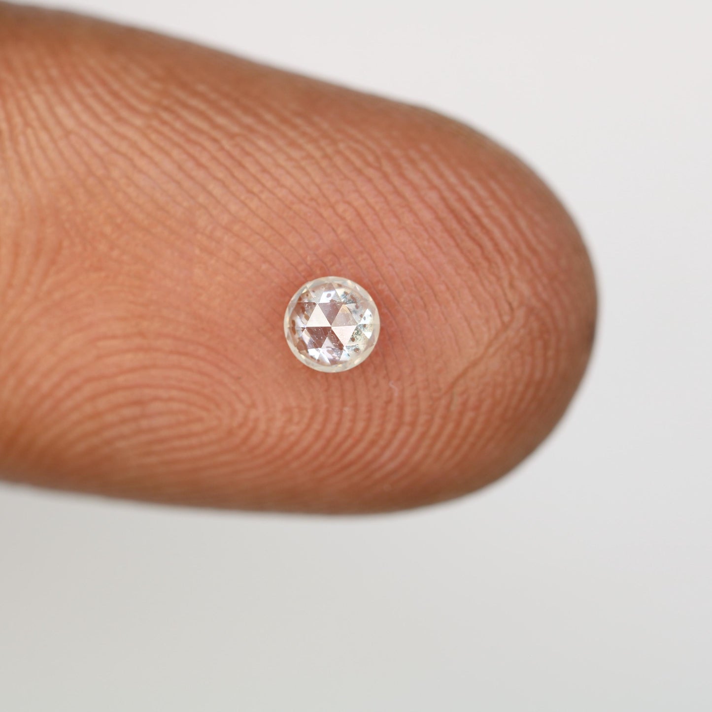 0.17 CT Natural Loose Round Rose Cut Diamond Salt And Pepper Round Shape Diamond Natural Loose Diamond Round Rose Cut Diamond