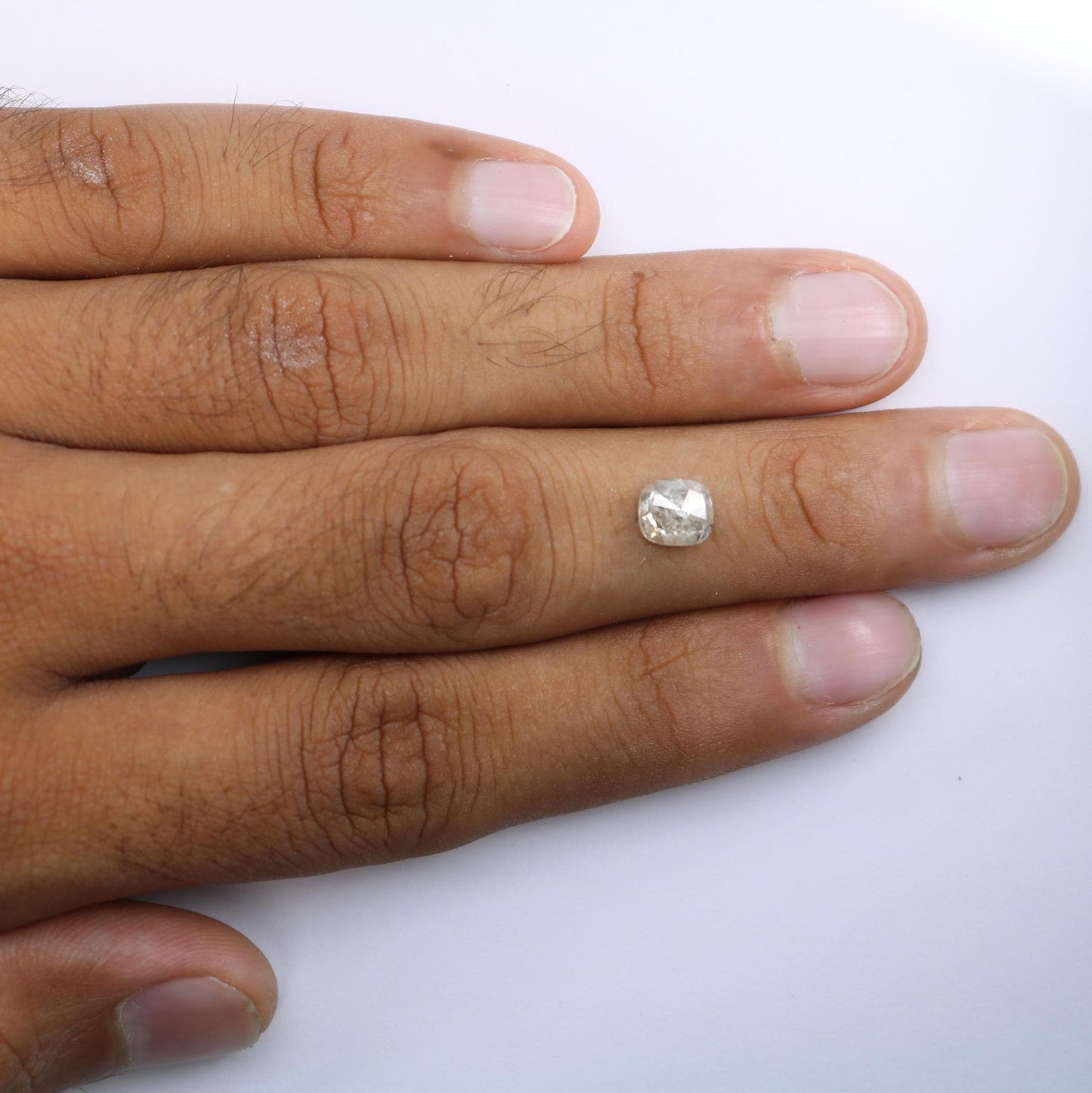 1.80 Carat Natural Light Brown Pear-Shaped Diamond | 7.80x6.90x4.30mm Opaque Loose Gemstone | Unique Light Brown Diamond