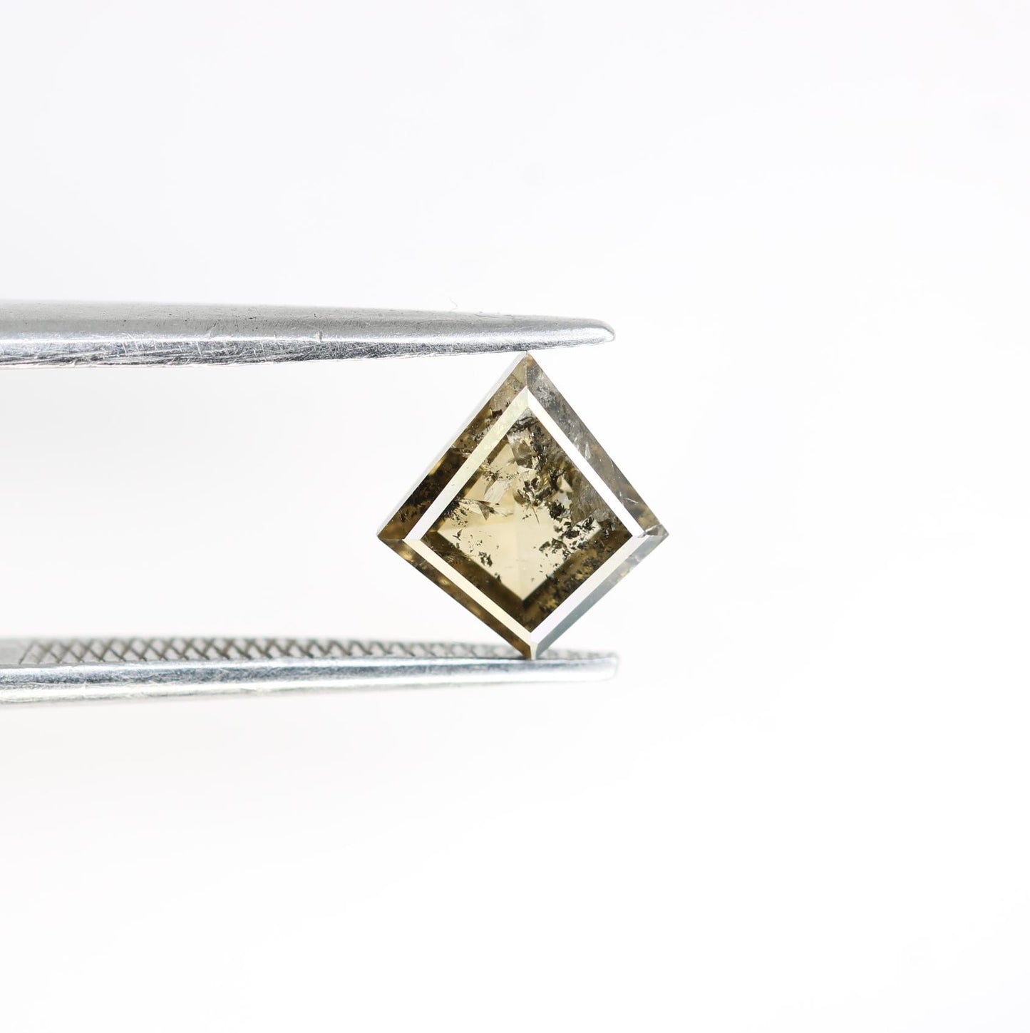 1.12 Carat Natural Salt and Pepper Kite-Shaped Diamond | 7.80x7.30x3.20mm Opaque Loose Gemstone | Unique Kite Cut Diamond