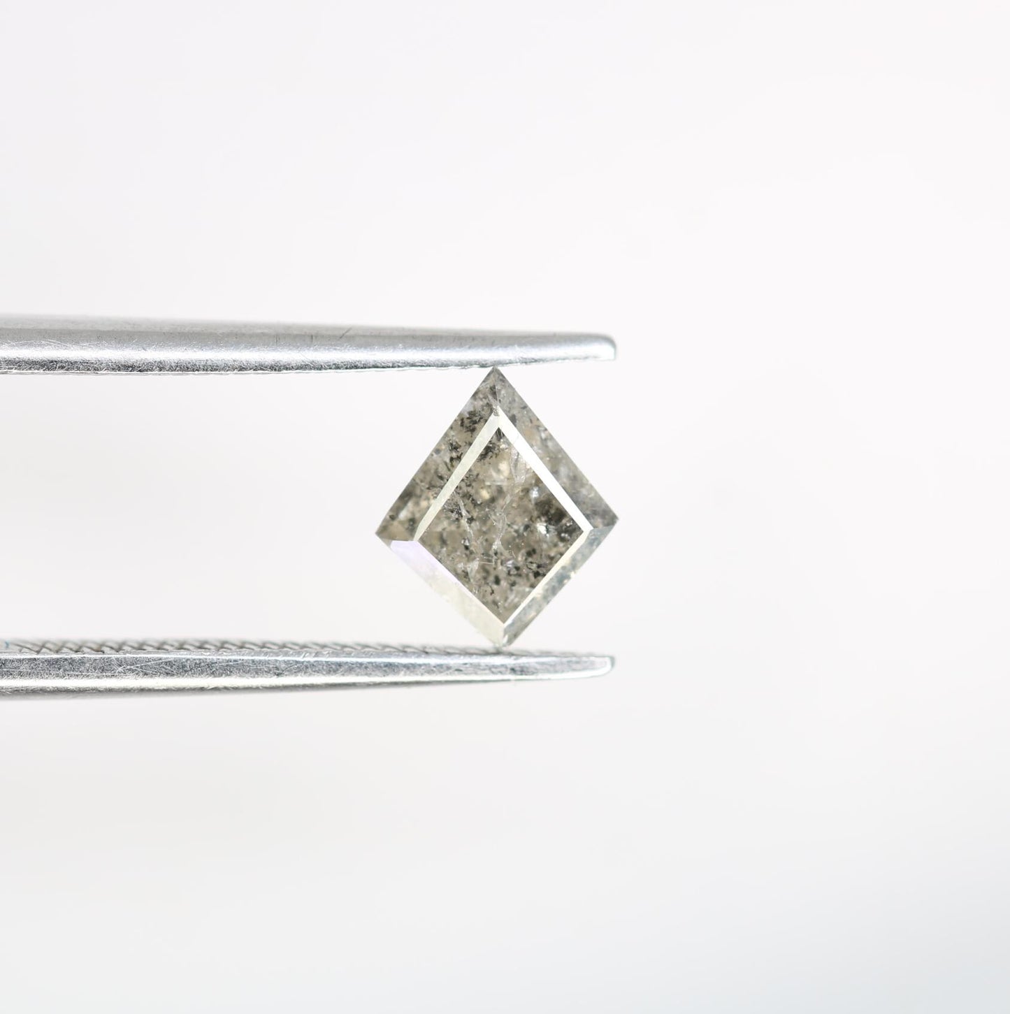 0.67 Carat Natural Salt and Pepper Kite-Shaped Diamond | 7.20x6.10x2.70mm Opaque Loose Gemstone | Unique Kite Cut Diamond