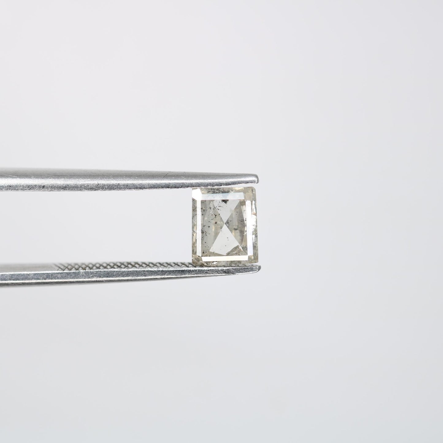 0.68 Carat Natural Salt and Pepper Geometric Diamond | 5.80x4.90x2.20mm Opaque Loose Gemstone | Unique Geometric Cut Diamond