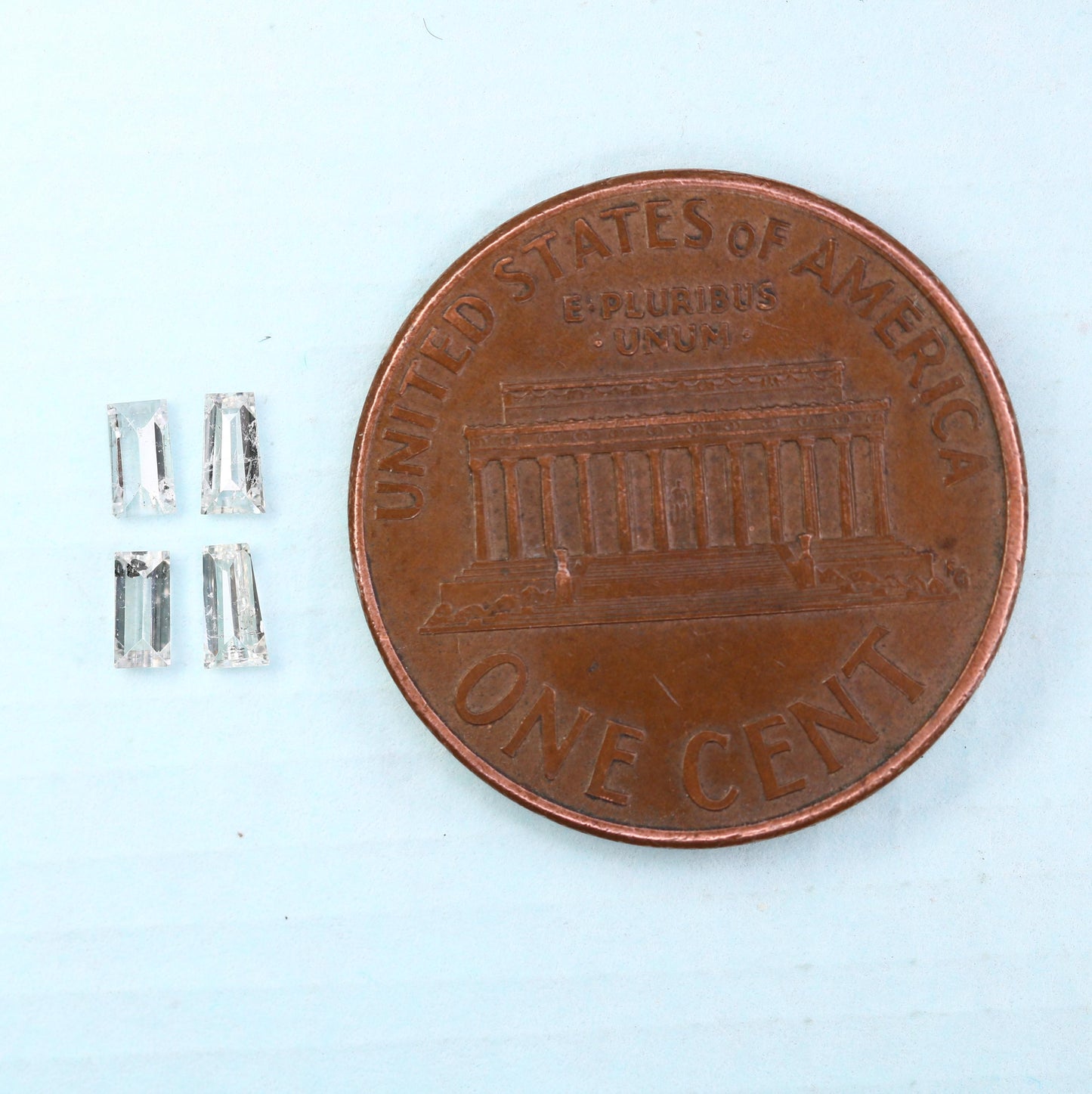 0.27CT Salt and Pepper Baguette Diamonds, Set of 4 Natural Loose Diamonds, Unique Baguette Cut Stones, Rustic Diamond Set for Custom Jewelry