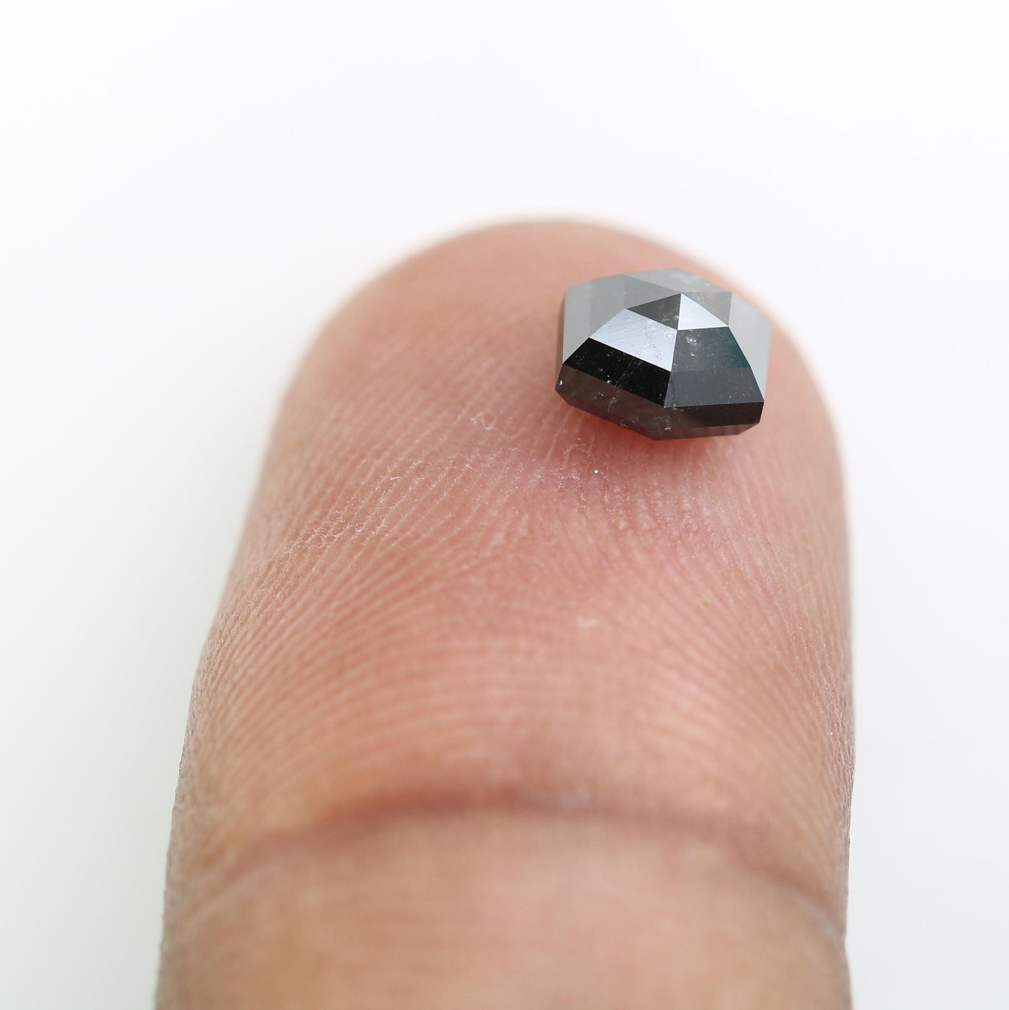 1.11 Carats Salt and Pepper Hexagon-Shaped Loose Diamond | Ethically Sourced Pure Natural Diamond | Unique Natural Diamond for Jewellery