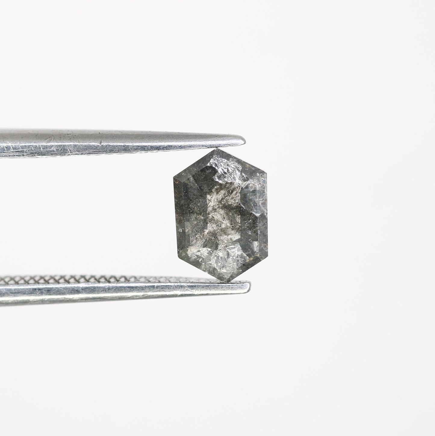 0.69 CT Salt And Pepper Hexagon Diamond Ring | Hexagon Cut Diamond | Natural Loose Diamond | For Jewelry Making