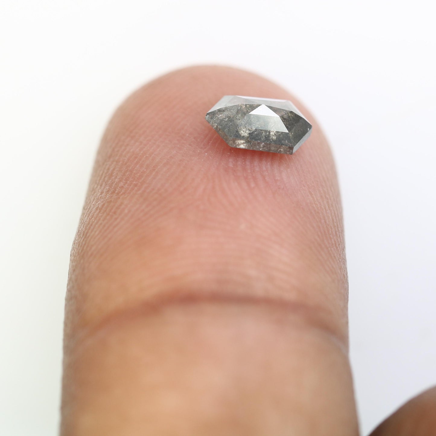 0.69 CT Salt And Pepper Hexagon Diamond Ring | Hexagon Cut Diamond | Natural Loose Diamond | For Jewelry Making
