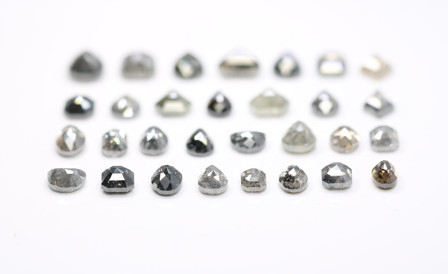 Unique Mixed Shape Diamond Ring - Artisan Crafted Natural and Treated Diamonds for One-of-a-Kind Engagement Jewelry