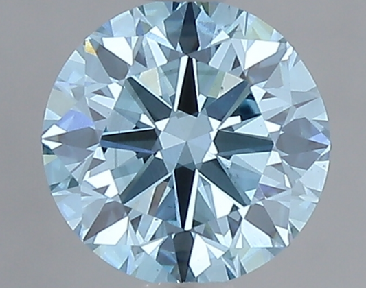 1 CT Fancy Blue Round Cut Lab-Grown Diamond IGI Certified