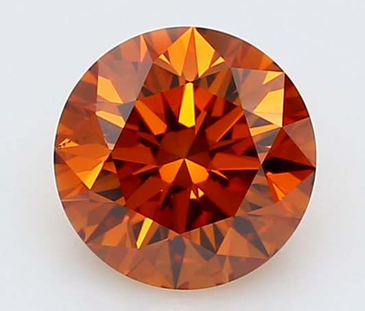 1 CT Fancy Orange Lab-Grown Diamond IGI Certified