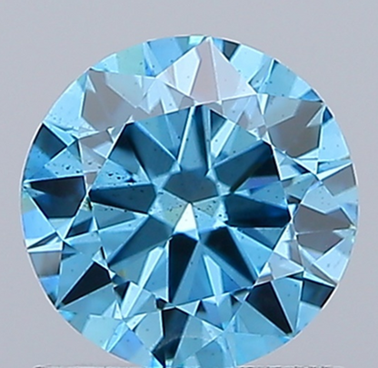 1 CT Fancy Blue Round Cut Lab-Grown Diamond IGI Certified