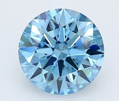 1 CT Fancy Blue Round Cut Lab-Grown Diamond IGI Certified