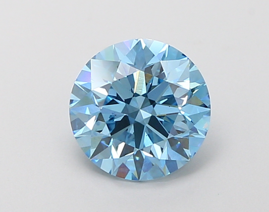 1 CT Fancy Blue Round Cut Lab-Grown Diamond IGI Certified