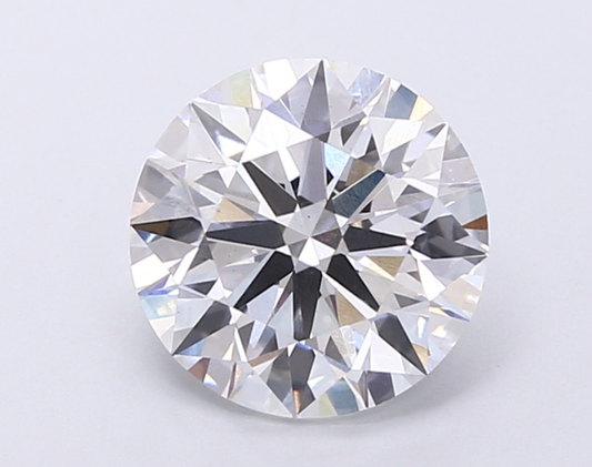 2 CT Round Cut Lab-Grown Diamond IGI Certified
