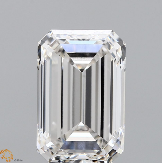 5 CT Emerald Cut Lab Grown Diamond IGI Certified