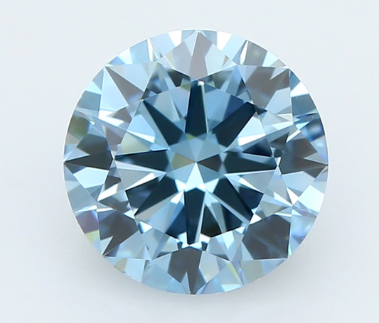 1 CT Fancy Blue Round Cut Lab-Grown Diamond IGI Certified
