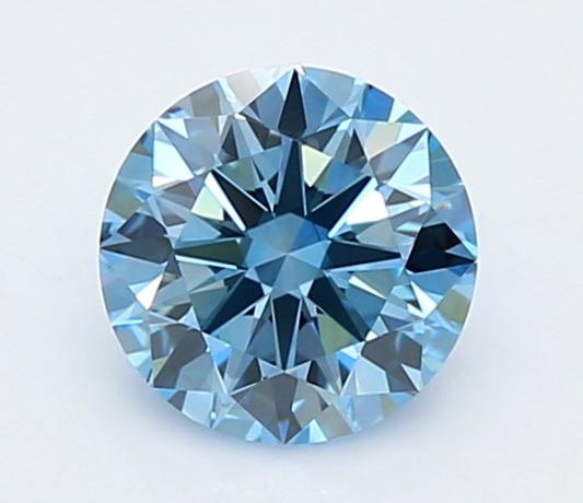 1 CT Fancy Blue Round Cut Lab-Grown Diamond IGI Certified