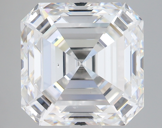 5 CT Square Emerald Cut Lab Grown Diamond IGI Certified
