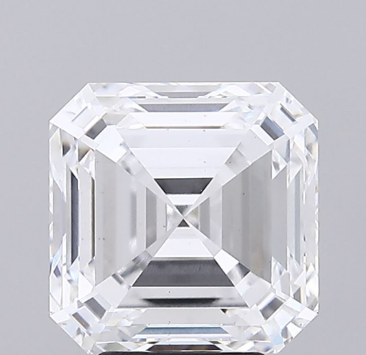 5 CT Square Emerald Cut Lab Grown Diamond IGI Certified