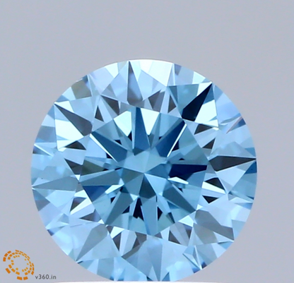 1 CT Fancy Blue Round Cut Lab-Grown Diamond IGI Certified