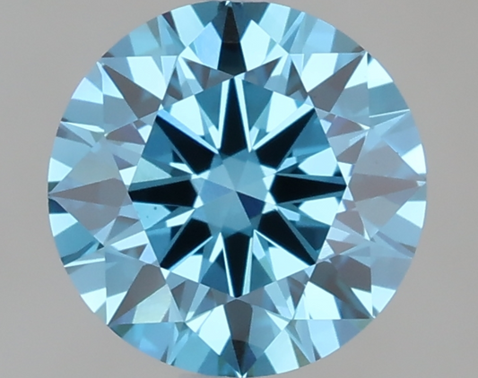 1 CT Fancy Blue Round Cut Lab-Grown Diamond IGI Certified