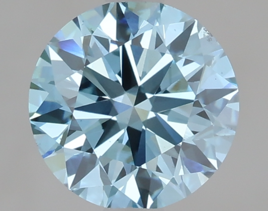1 CT Fancy Blue Round Cut Lab-Grown Diamond IGI Certified