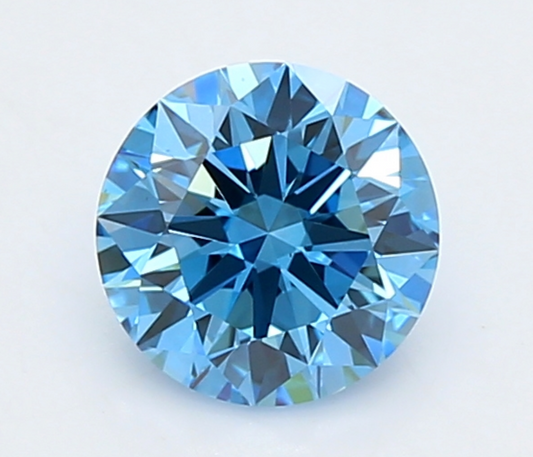 1 CT Fancy Blue Round Cut Lab-Grown Diamond IGI Certified