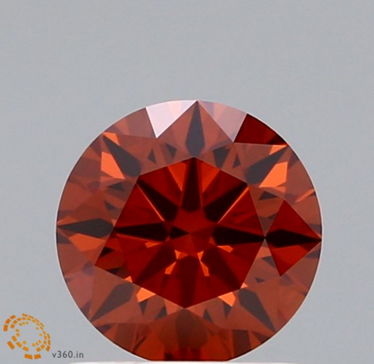 1 CT Fancy Orange Lab-Grown Diamond IGI Certified