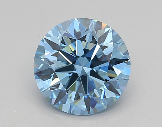 1 CT Fancy Blue Round Cut Lab-Grown Diamond IGI Certified