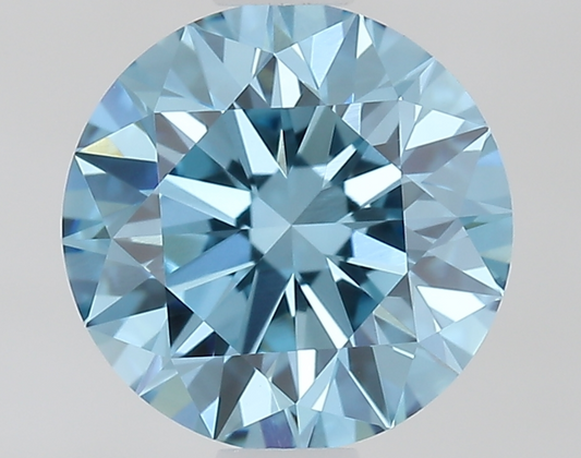 1 CT Fancy Blue Round Cut Lab-Grown Diamond IGI Certified