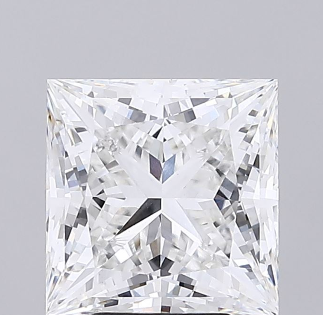 5 CT Princess Cut Lab Grown Diamond IGI Certified