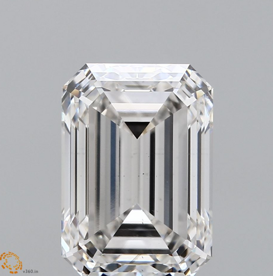5 CT Emerald Cut Lab Grown Diamond IGI Certified