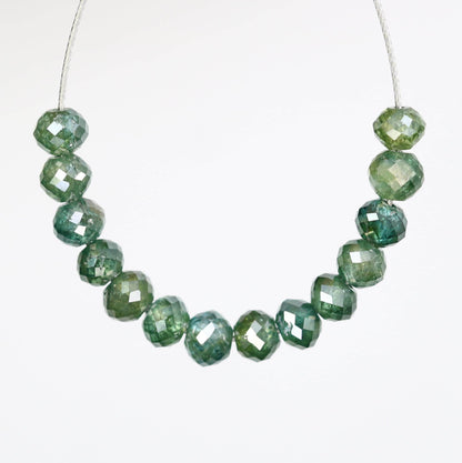 Eco-Friendly Green Treated Diamond Beads | Stunning Jewelry Making Supplies